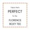 Florence Boxy Tee Fabric